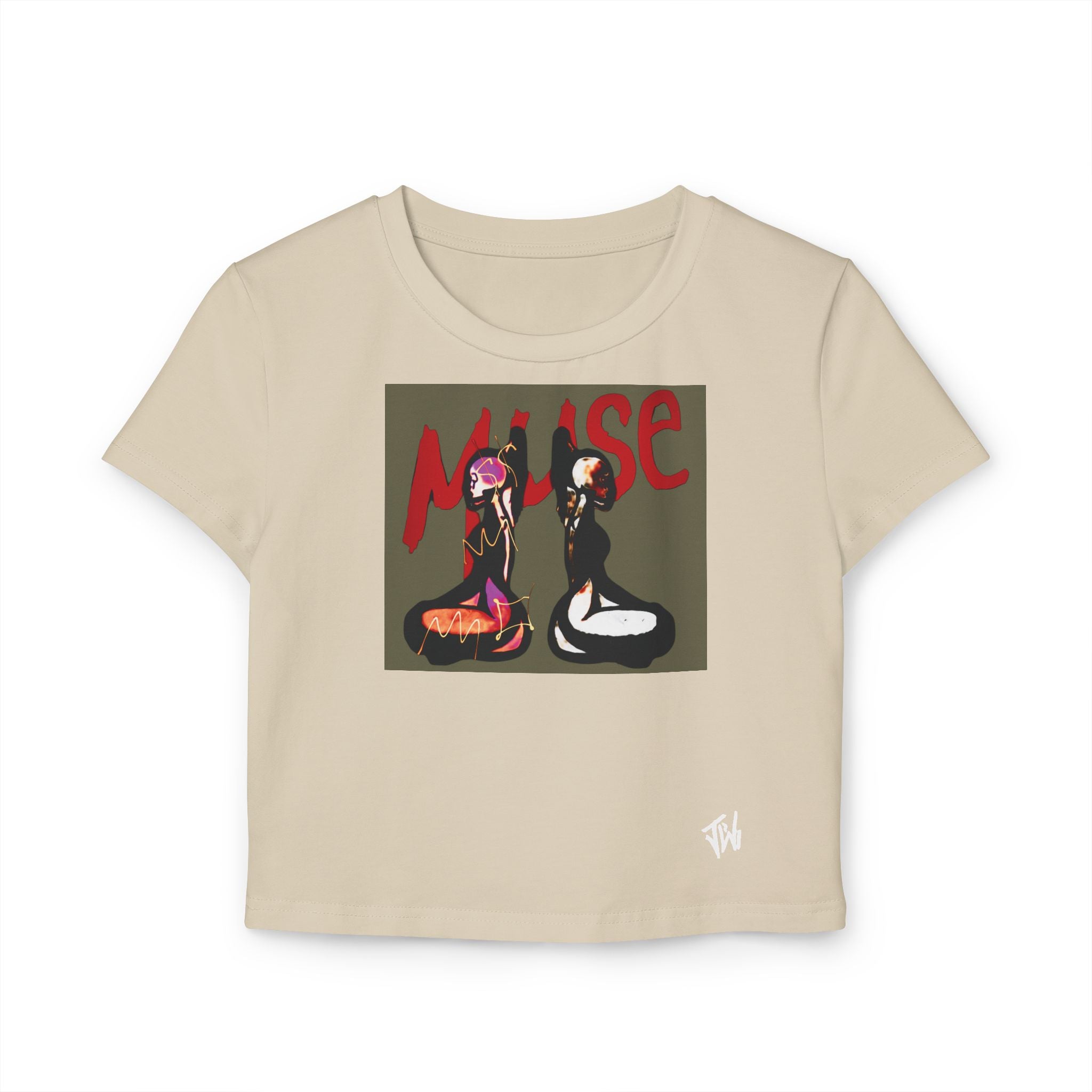 MUSE, TRIM Graphic Crop Tee