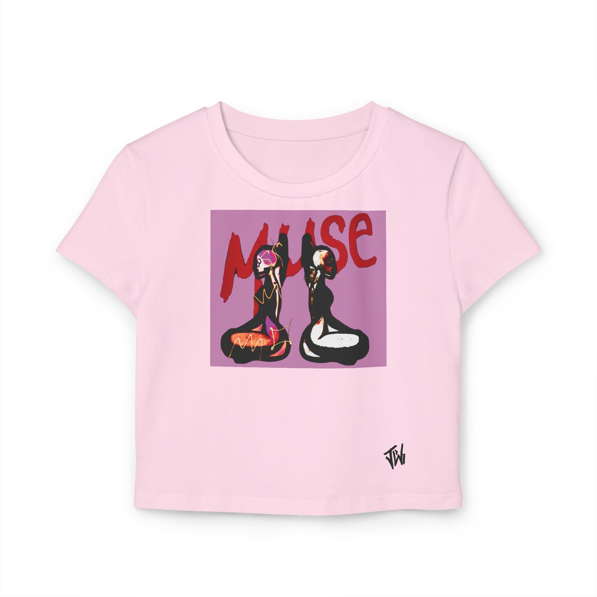 MUSE, TRIM Graphic Crop Tee